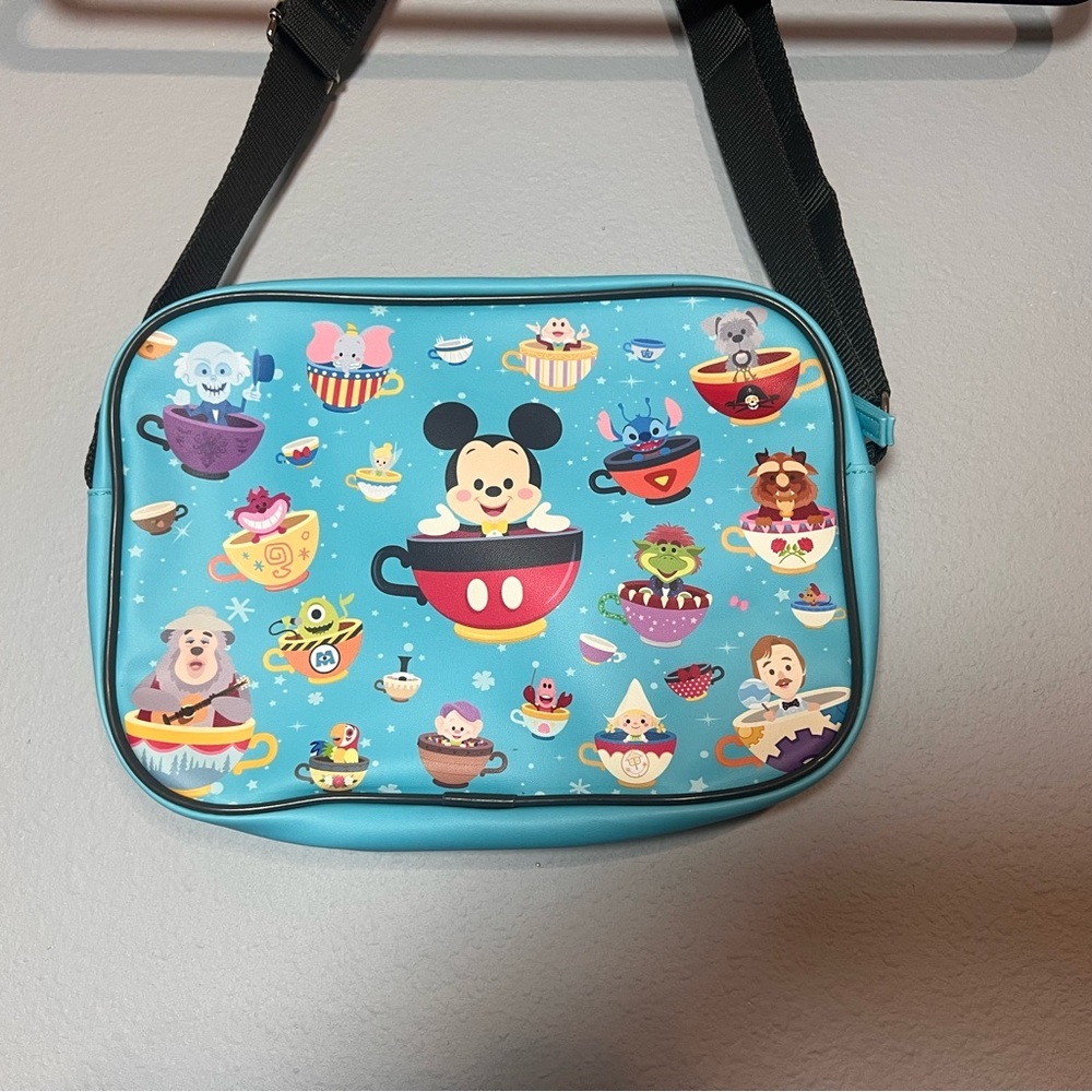 Disney World Parks 50th Anniversary Crossbody Bag Magic Kingdom Cuties Blue - Picture 6 of 8